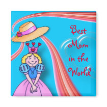 Best Mom Magnet by elenaind Best Mom Magnet