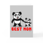 This cute panda bear is holding hands with his panda baby. This makes a great gift for all the best moms in the world. This is your change to give your mother something really cute and special.