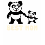 This adorable t-shirt design has a cute panda adult holding hands with a baby panda. Underneath the text reads Best Mom. This little panda family is too cute! A great gift for mom!
