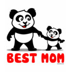 This cute panda bear is holding hands with his panda baby. This makes a great gift for all the best moms in the world. This is your change to give your mother something really cute and special.