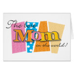 Best Mom World Greeting Cards