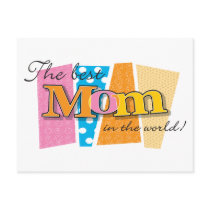 Best Mom World postcards by mariabellimages Best Mom World postcards