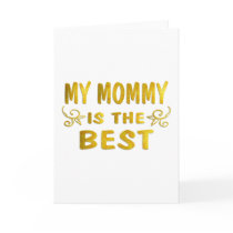 Best Mommy Greeting Cards