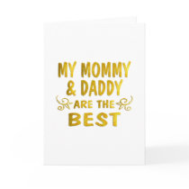 Best Mommy & Daddy cards