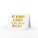 Best Mommy & Daddy Greeting Card