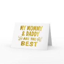 Best Mommy & Daddy cards