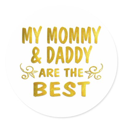 Best Mommy & Daddy Stickers by TLArnold5
