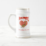 Best Mother Award Giraffe Stein with Hearts Mugs