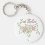 Best Mother Swirling Hearts Keychain