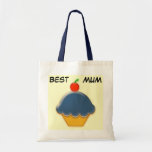 Best Mum, Blueberry Cupcake Art Bag