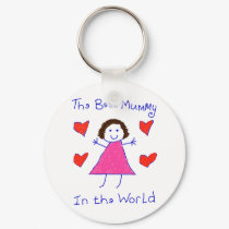 Best Mummy In The World keychains