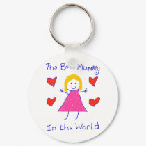Best Mummy In The World keychains