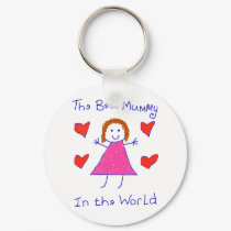 Best Mummy In The World keychains
