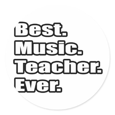 Best Music Teacher Ever Sticker by musicteachershirts