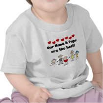 Best Nana and Papa Toddler T-shirt by stick_figures Best Nana and Papa Toddler T-shirt