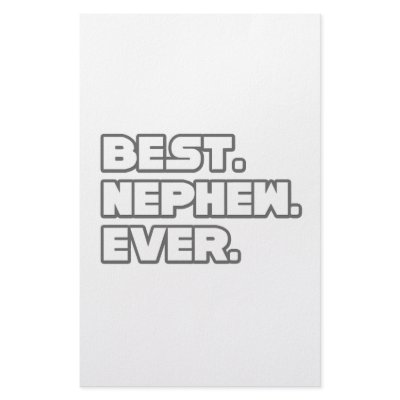 Best Nephew Ever Customized Stationery by Nephew_Shirts