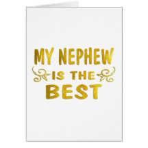 Best Nephew Greeting Card