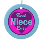Best Niece Ever Personalized Ornament