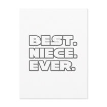 Best Niece Ever postcards