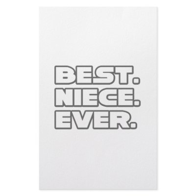 Best Niece Ever Stationery by Niece_Shirts