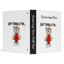 Best Nurse Ever Tshirts and Gifts 3 Ring Binder