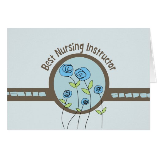 Best Nursing Instructor Thank You Card Zazzle