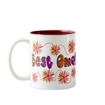 Best OMA PINK ORANGE FLOWERS Coffee Mugs