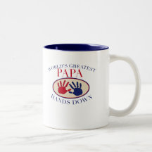 Best Papa Hands Down Mug