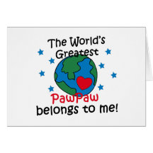 Best PawPaw Belongs to me Card