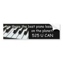 Best piano lessons bumper sticker bumper stickers
