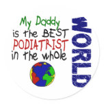 Best Podiatrist In World 2 (Daddy) Stickers