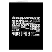 Best Police Officers : Greatest Police Officer Greeting Card