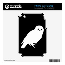 Best Price White Barn Owl iPhone 3 Skins
