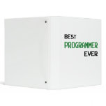Best Programmer Ever 3 Ring Binders