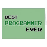 Best Programmer Ever Greeting Card