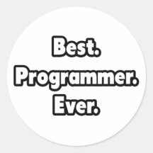Best. Programmer. Ever. Sticker