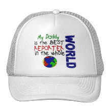 Best Reporter In World 2 (Daddy) Mesh Hats