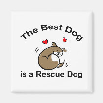 Best Rescue Dog magnets