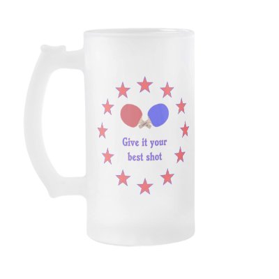 Best Shot Ping Pong Mugs by HappyDoggies