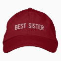 Best Sister Embroidered Hat