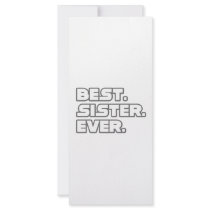 Best Sister Ever rack cards by Proud_Sister_Shirts Best Sister Ever rack cards
