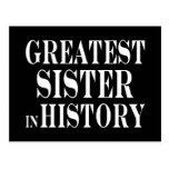 Best Sisters Greatest Sister in History Postcard