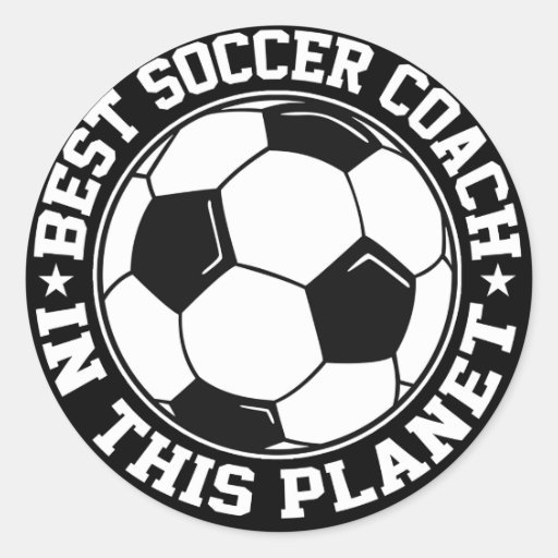Best Soccer Coach Classic Round Sticker Zazzle