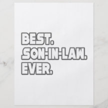 Best Son-In-Law Ever Custom Flyer