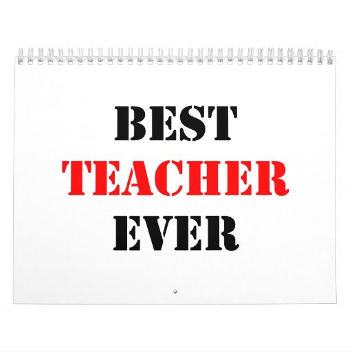 Teacher Calendars and Teacher Wall Calendar Template Designs