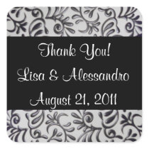 Best Thank You Favor Tags Name and Date Sticker