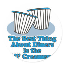 best thing about diners is creamers sticker
