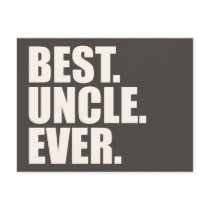 Best. Uncle. Ever. Postcard