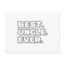 Best Uncle Ever Post Card