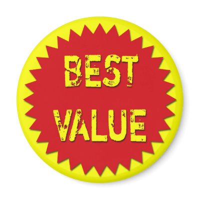 BEST VALUE RETAIL SALES LABEL MAGNET by dgpaulart